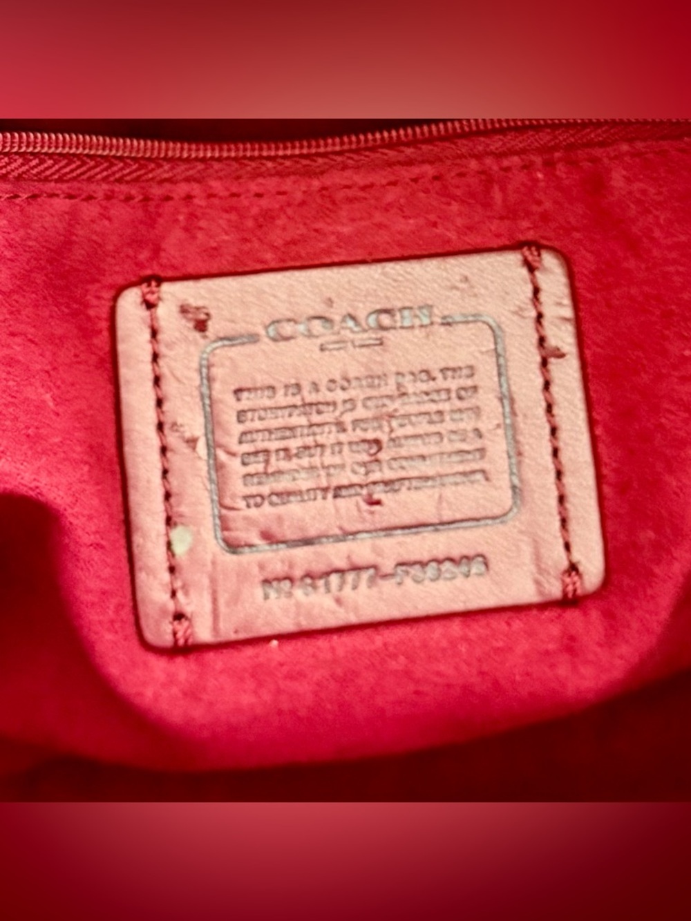 Coach Satchel in Brown and Burgundy with Snakeskin Accents - Picture 3 of 12